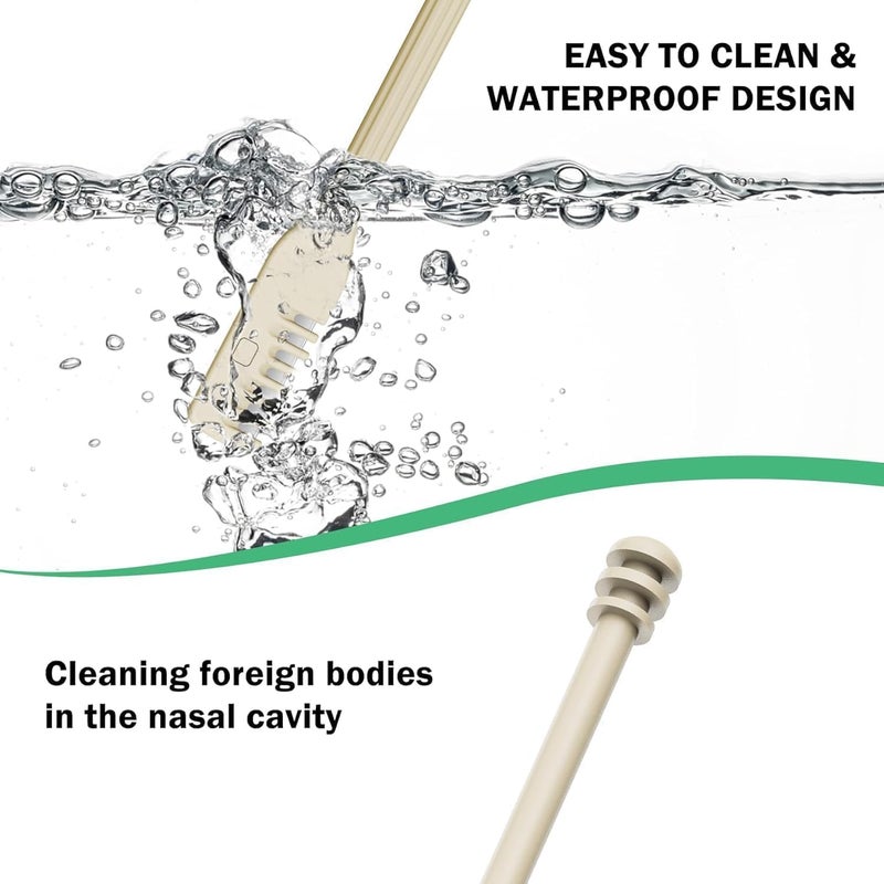 Manual Nose Trimmer for Man Painless Nose Hair Trimmer Manual NoseHair Remover 360-degree Rotating Double Head Ear Cleaner and Nose Hair Cutter Nose Trimmer Not Electric - 2 pcs - Image 1