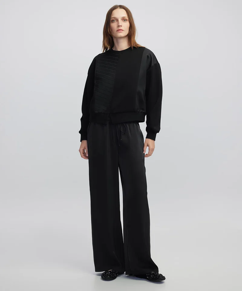 Ipekyol Contrast Textured Sweatshirt