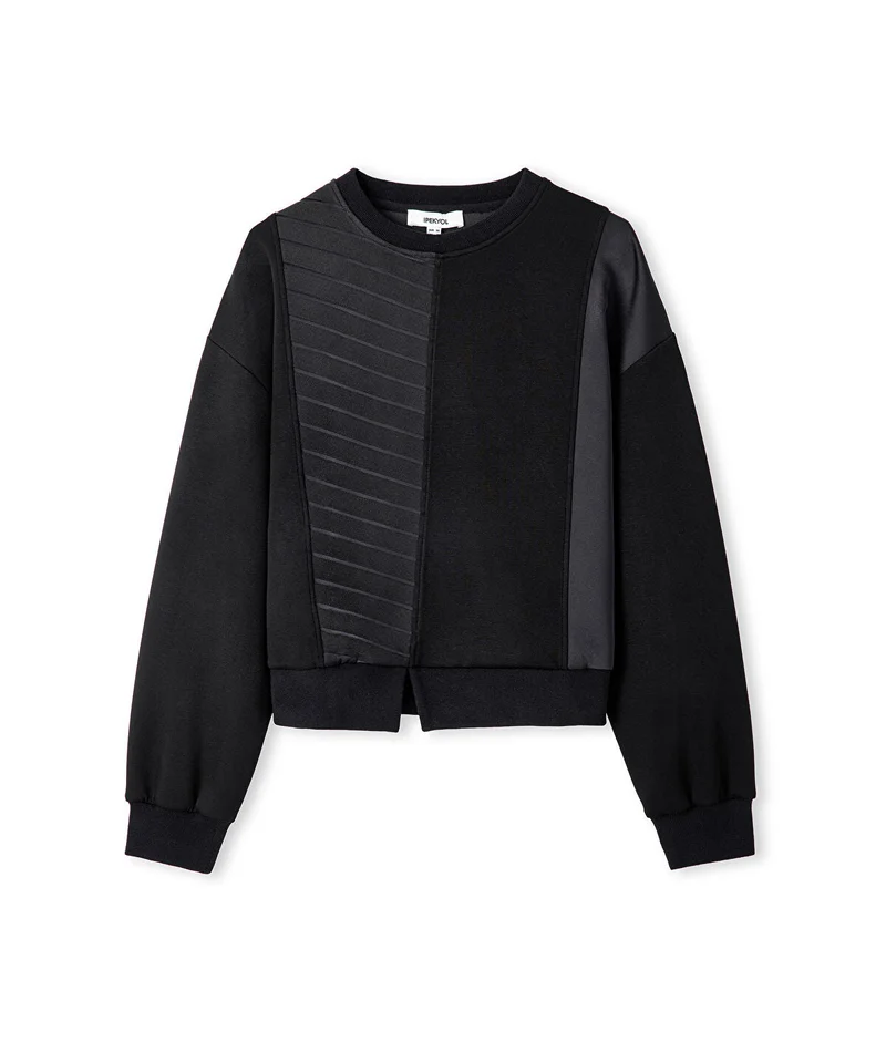 Ipekyol  Contrast Textured Sweatshirt for Women | Best Price UAE