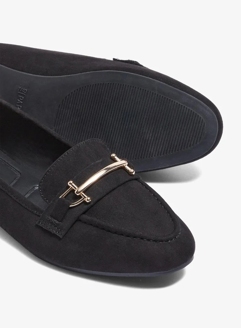 ماتلان حذاء رجالي أسود معدني بحزام