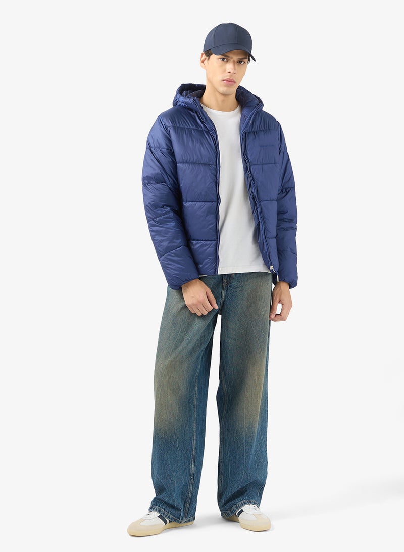 JACK & JONES Essential Puffer Jacket With Hood - Image 4
