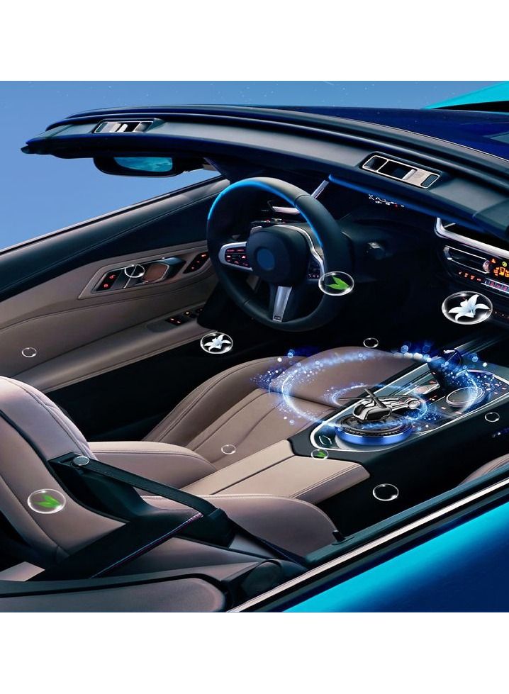 Solar Helicopter Air Freshener For Car Blue Ocean Fragrance Rotating Rotor Blade Premium Air Freshener - Image 3