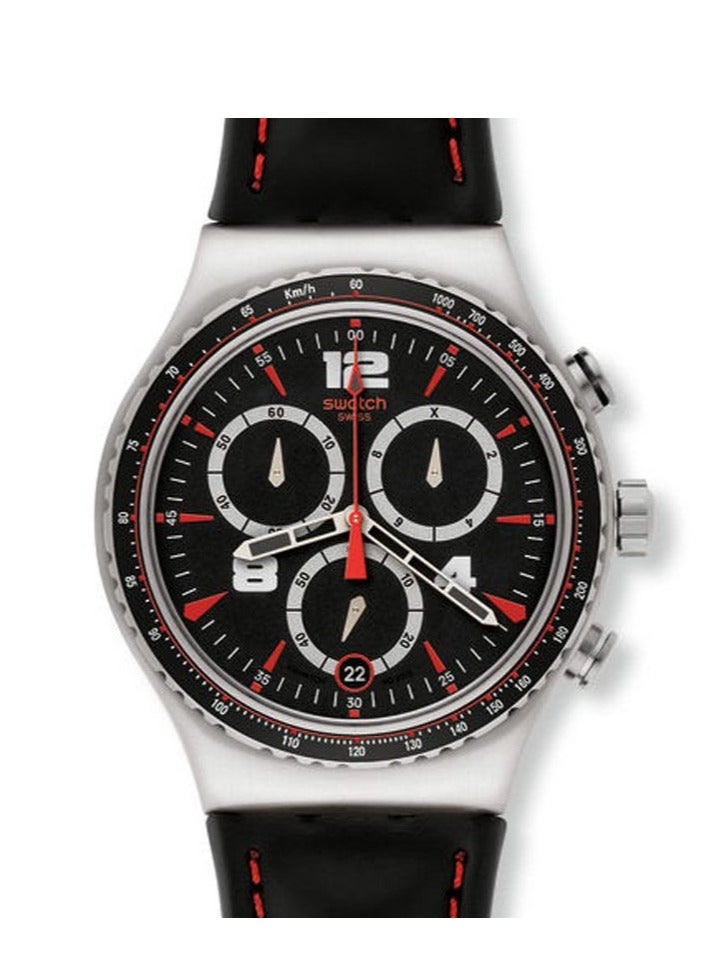 Swatch ساعة يد مقاومة للماء بحركة كوارتز للجنسين من Pudong - 43 مم - Image 1