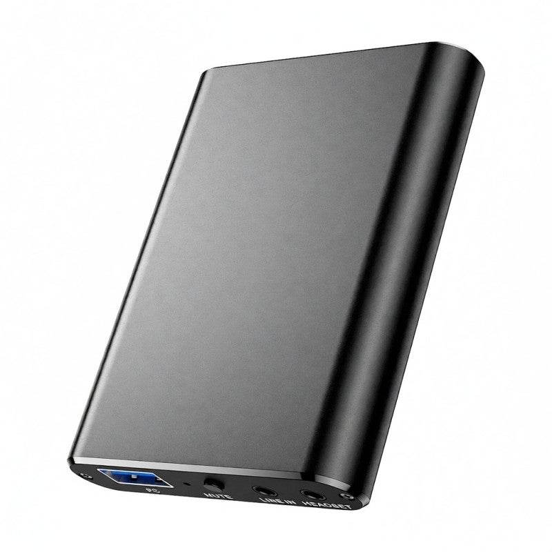 إزكاب صندوق تسجيل 1080P عالي الدقة - بطاقة التقاط فيديو USB 3.2 - صندوق التقاط Game Link U3 من سبائك الألومنيوم مع مدخل ميكروفون للمزج لبث الألعاب وتدفقها - Image 1