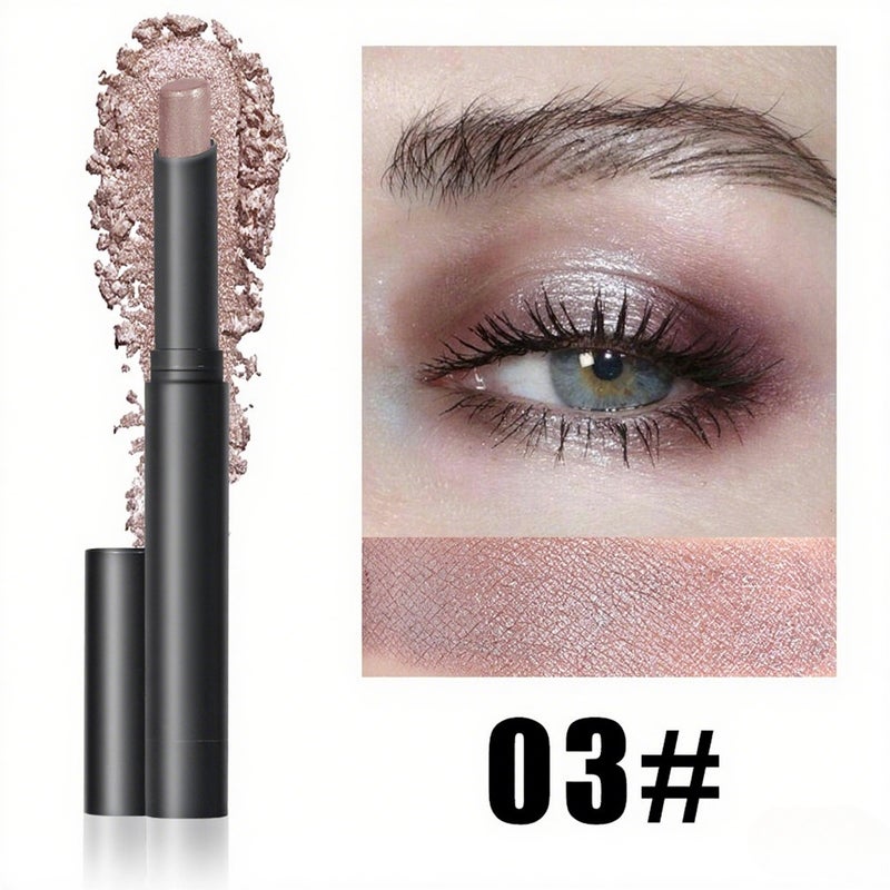 Lazy Rotating Eyeshadow Stick Star Sparkling Eye Shadow Stick Highlighter Contour Lip Brightener Multi-functional Makeup Stick Beauty Tool Cosmetic Product - Image 1