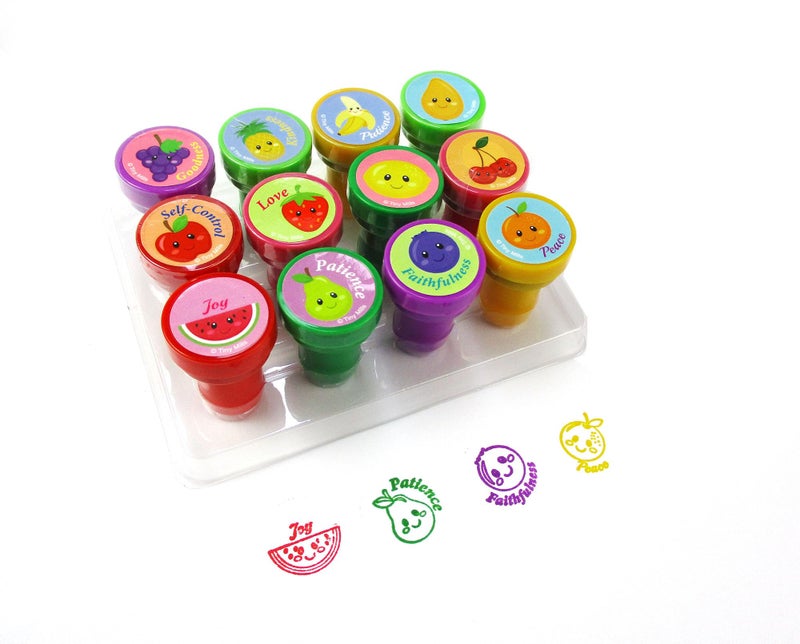 TINYMILLS 12 Pcs Fruit of The Spirit Stamp Kit - Image 3