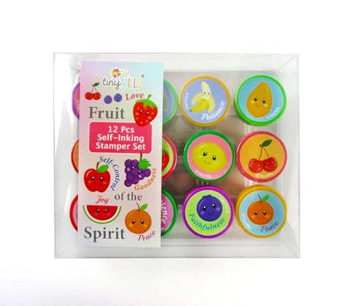 TINYMILLS 12 Pcs Fruit of The Spirit Stamp Kit - Image 5