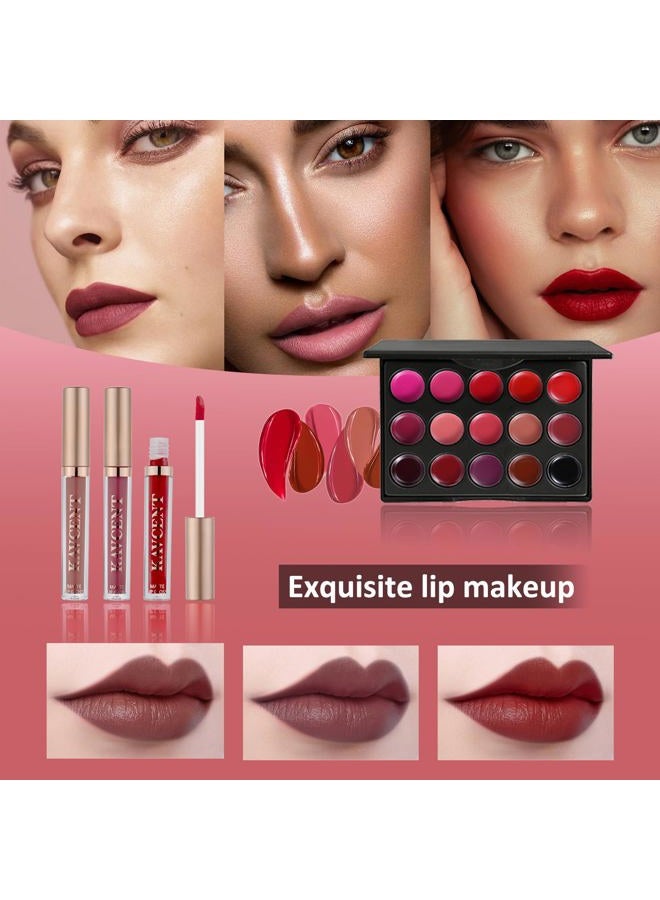 KAVCENT Makeup Set Makeup Kit for Women Full Kit Makeup Sets for Teens Teenagers Eyeshadow Palette Lip Gloss Foundation Mascara Eyeliner Contour Stick Makeup Kits - Image 4