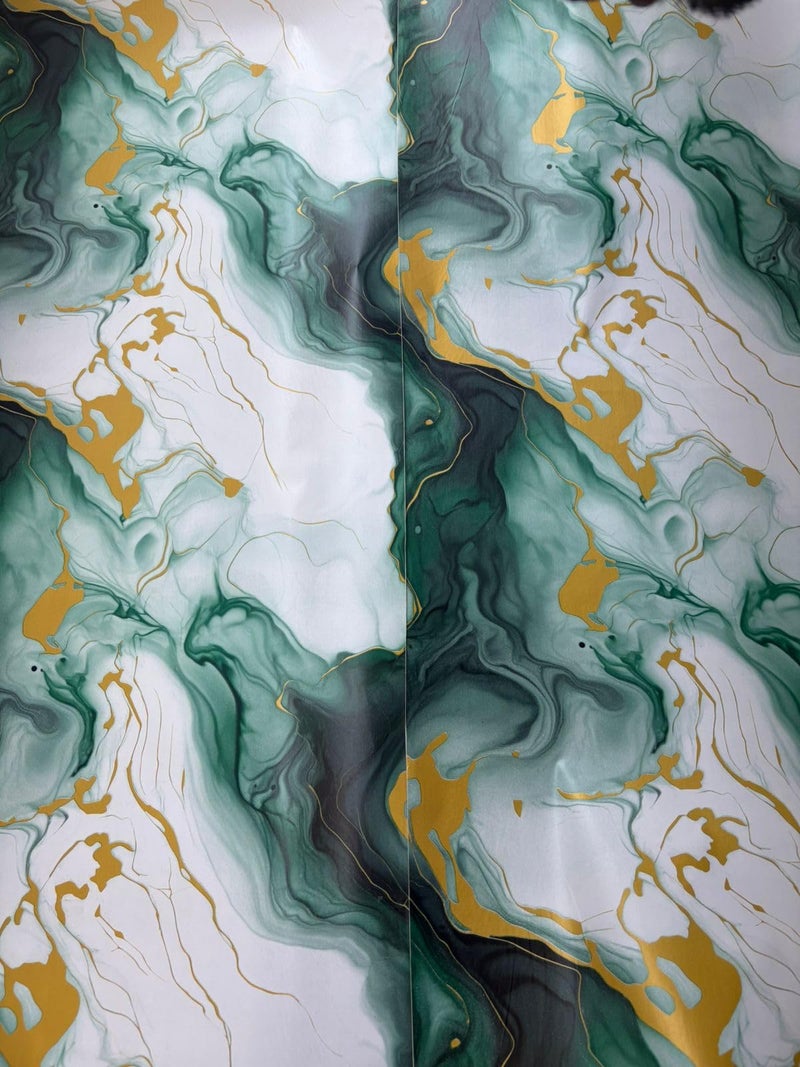 ELTON Marble Design Self-Adhesive Wallpaper, Waterproof Wall Sticker for Interior Decor, Gold and Green Pattern (Green Golden Marble, 45 x 600 Cms) - Image 5