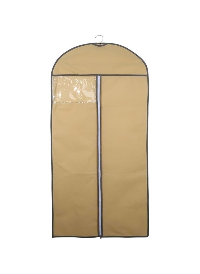 Breathable Zipper Clothes Protector Bags Beige