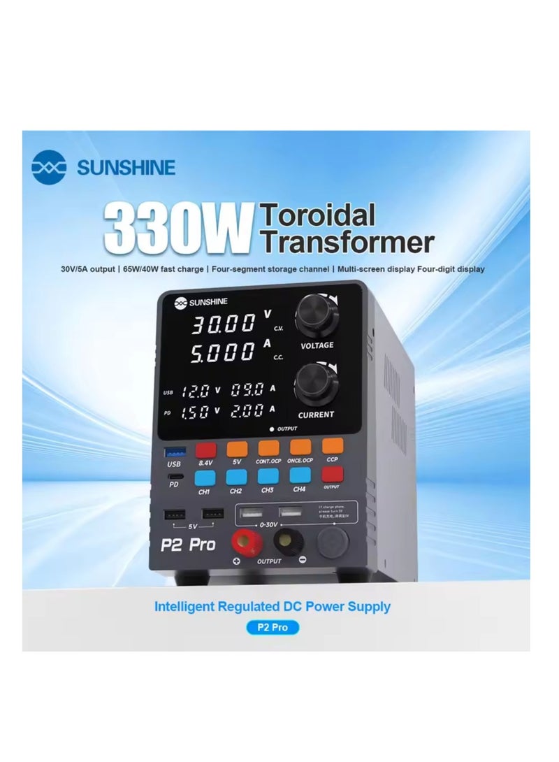 Sunshine P2 Pro Power Supply for Mobile Phone Repair Voltage Current Check Repair Tool  - Image 1