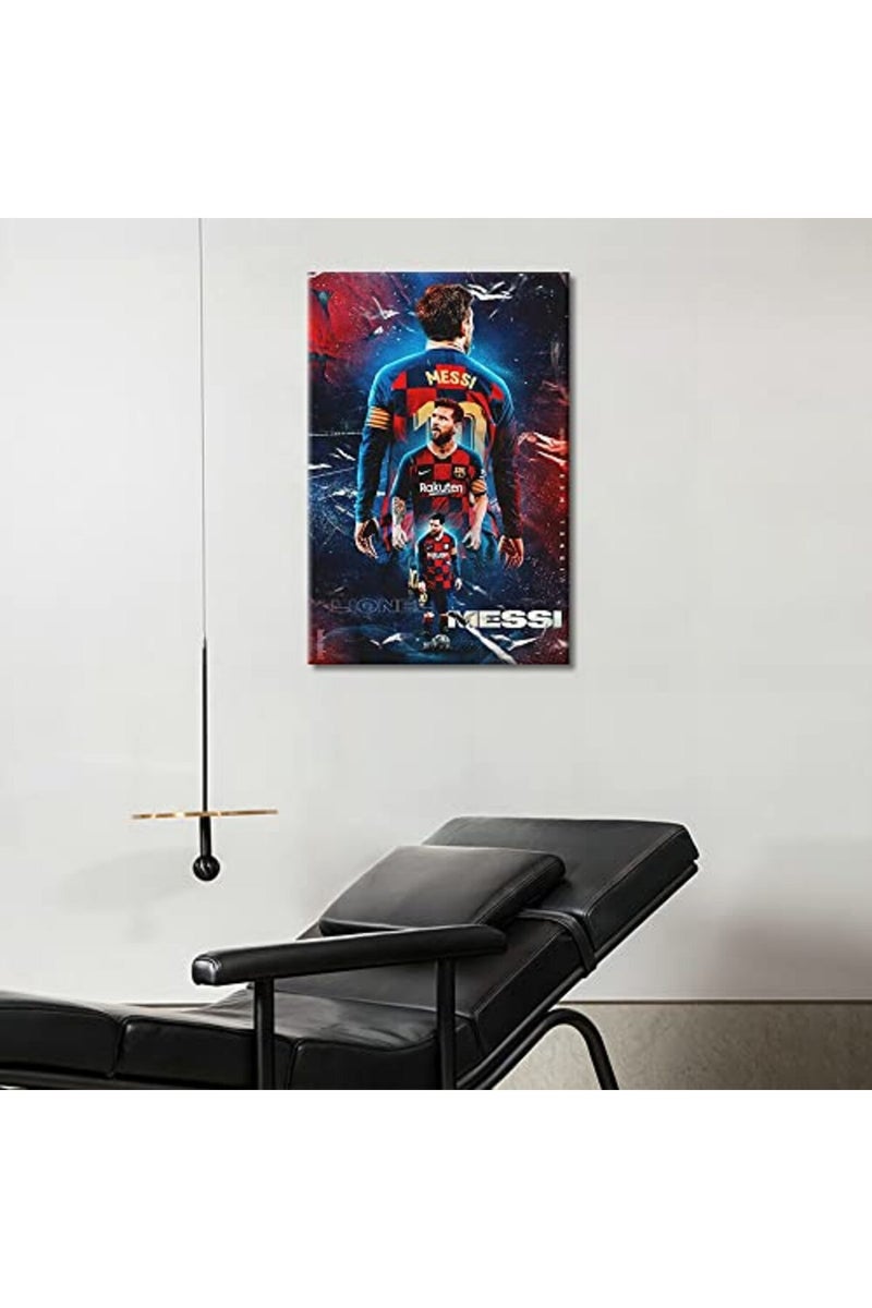 TISHIRON Lionel Messi Posters Canvas Wall Art Prints Painting FC Giant Modern Footballer Artwork - Image 3