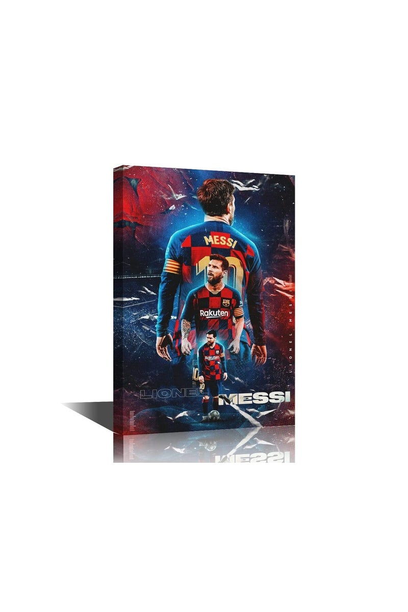 TISHIRON Lionel Messi Posters Canvas Wall Art Prints Painting FC Giant Modern Footballer Artwork - Image 1