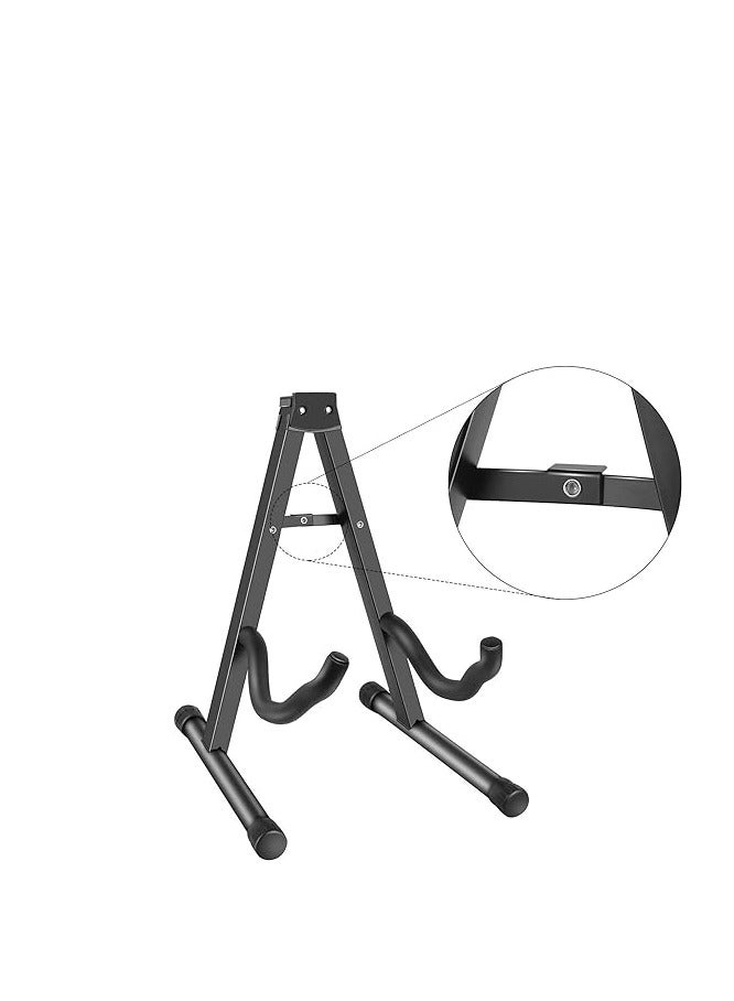 Generic Universal Foldable A - Frame Guitar Stand,Portable Guitar Stand Holder for Acoustic,Electric Guitars,Electric Bass - Image 3