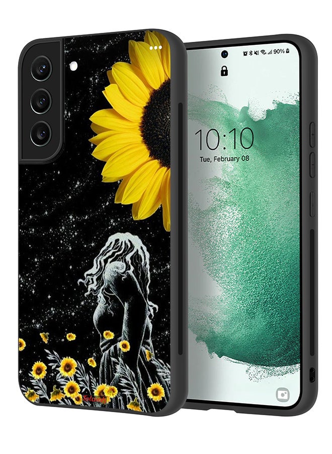 Tolwak Samsung Galaxy S22 5G Protective Case Cover Girl Look At Moon Art - Image 1