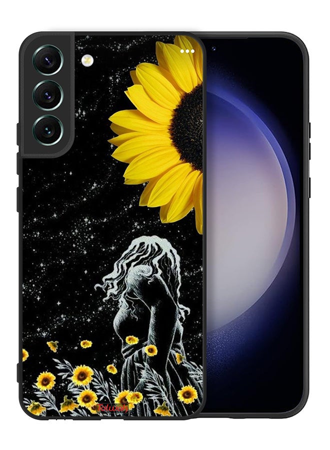 Tolwak Samsung Galaxy S22 5G Protective Case Cover Girl Look At Moon Art - Image 2
