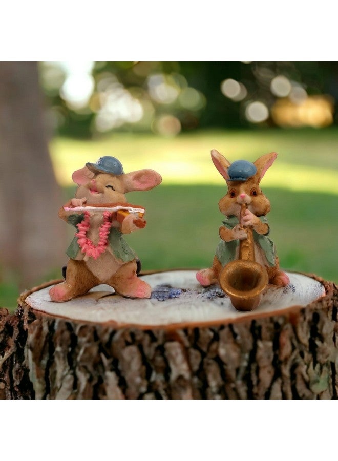 Chocozone Pack of 2 Dancing & Singing Rabbit Miniatures Landscape Decor Toys for Kids Toys for Boys & Girls - Image 4
