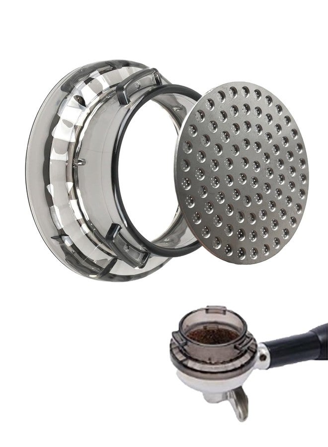 Mealmuse 54mm Dosing Funnel with Stainless Steel Puck Screen Set for Breville Barista Portafilters, Catcan Espresso Portafilter Funnel for Series Barista - Image 1