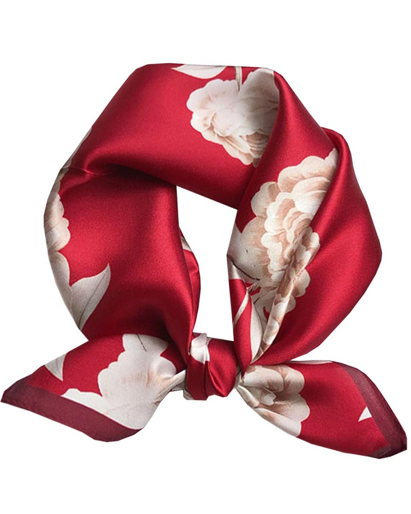 Saiusloa Neck Scarf For Womens Silky Head Scarves Hair Bandanas Square Scarf Fashion Accessories lightweight 27.5 * 27.5inch-1 - Image 1
