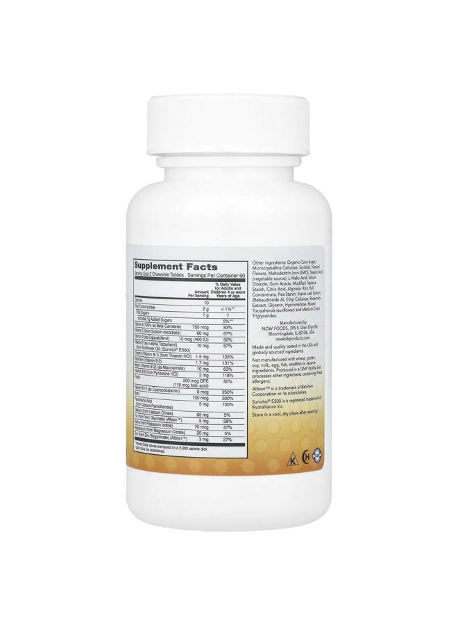 now Foods Kid Vits Multi-Vitamin Berry Blast, 120 Chewable Tablets - Image 2