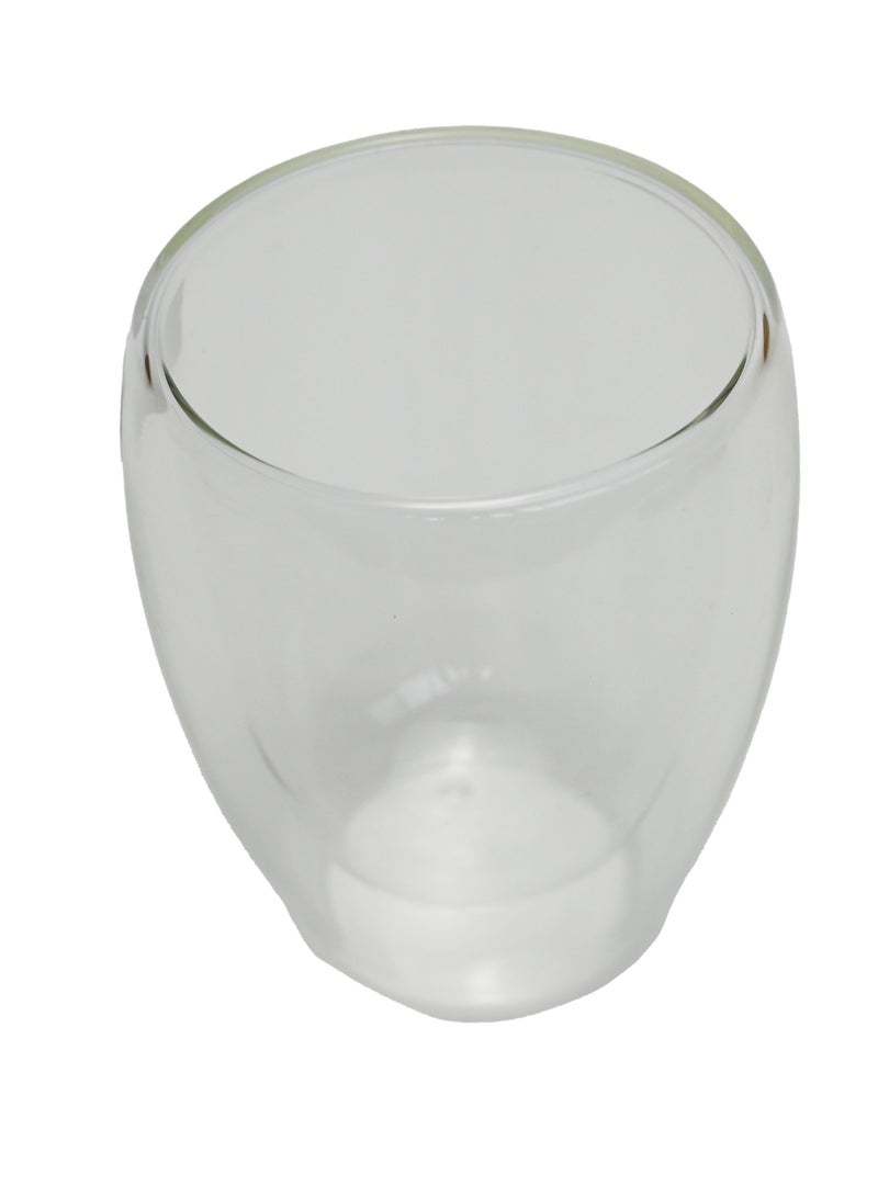 كوب قهوة / كوب شفاف منحني / كوب للقهوة السوداء والشاي المثلج والقهوة الباردة / أكواب شفافة للمطبخ للمشروبات المخفوقة والعصائر / أكواب كابتشينو زجاجية جميلة / أدوات مائدة القهوة - Image 2