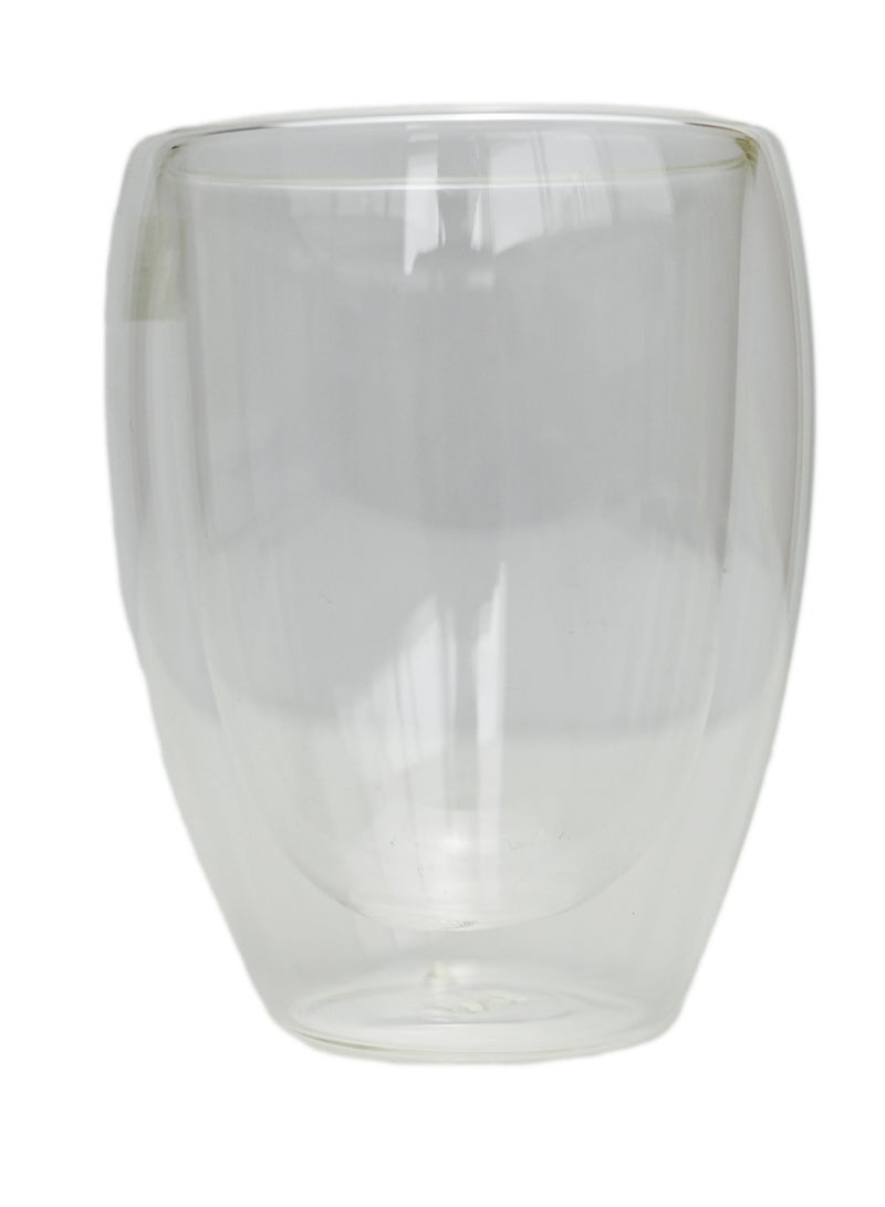 كوب قهوة / كوب شفاف منحني / كوب للقهوة السوداء والشاي المثلج والقهوة الباردة / أكواب شفافة للمطبخ للمشروبات المخفوقة والعصائر / أكواب كابتشينو زجاجية جميلة / أدوات مائدة القهوة - Image 1