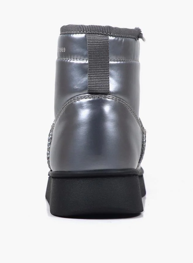 Gap SILVER Girls ALASKA REFRESH Slip-On Ankle Boots for Women | Best Price UAE