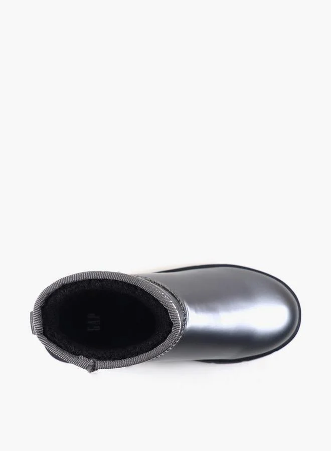 Gap SILVER Girls ALASKA REFRESH Slip-On Ankle Boots for Women | Best Price UAE