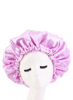 JoyousSto Women's Adjustable Reversible Satin Bonnet - Soft Double Sided Sleep Cap, hair bonnet protects Natural Hair, lavender  - Image 1