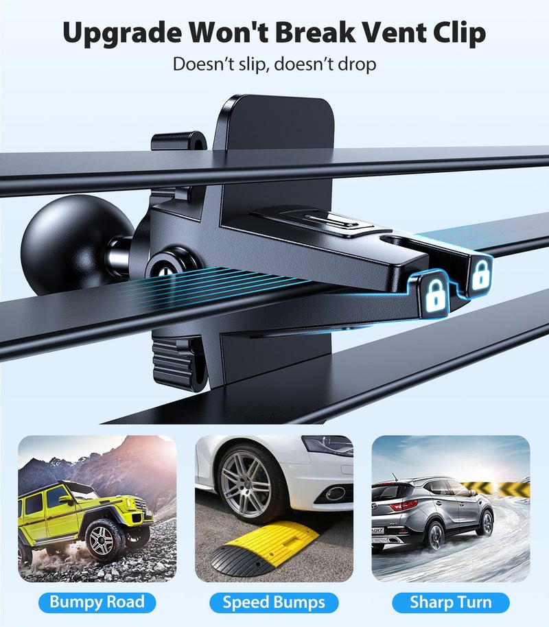 VICSEED for MagSafe Car Mount [Upgraded Strongest Magnet Power] Magnetic Phone Holder for Car Vent 360 Adjustable Magnetic Car Phone Holder Mount for iPhone 17 Pro Max 16 15 14 13 12 Plus Mini - Image 5