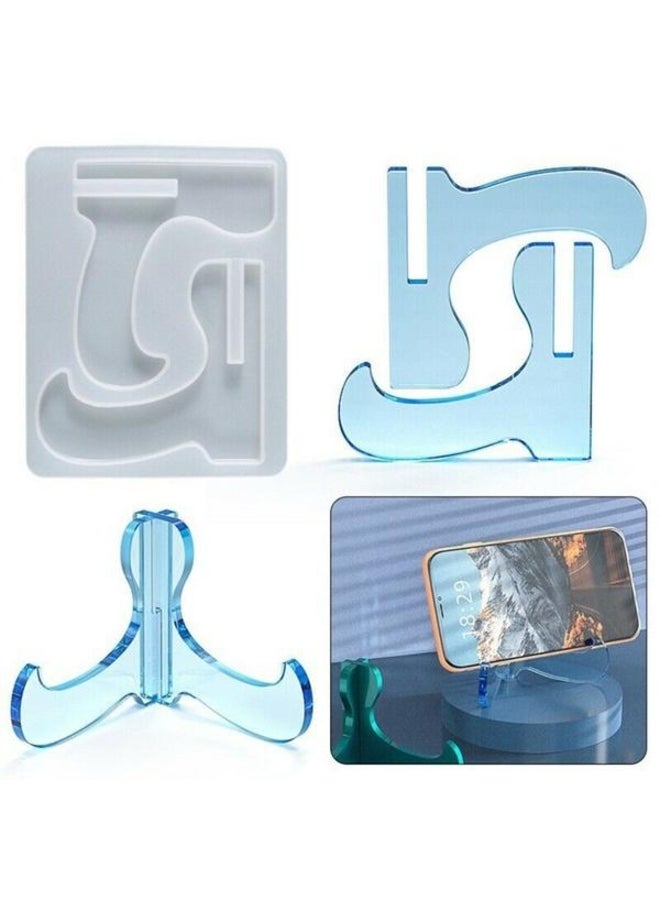 1Pc Mobile Phone Stand Silicone Mold Display Holder Mold for DIY Resin Epoxy Casting Jewelry Making - Image 2
