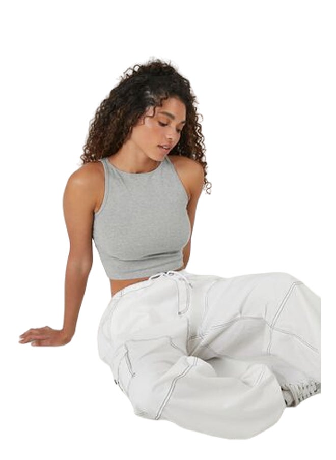 FOREVER 21 - Cotton-Blend Cropped Tank Top - Image 1