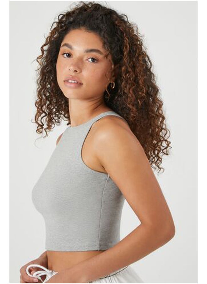 FOREVER 21 - Cotton-Blend Cropped Tank Top - Image 1