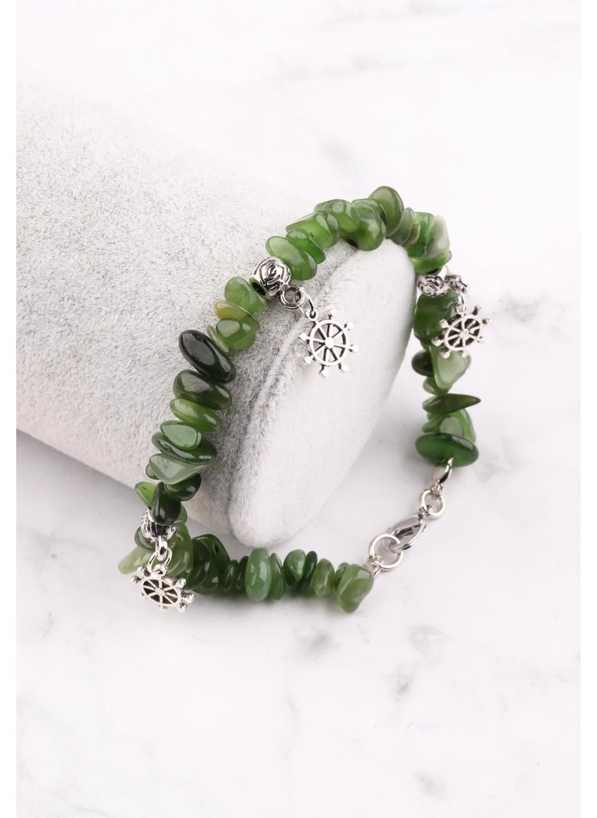 Güneş Avm Gunes Avm Canadian Jade Natural Stone Broken Stone Bracelet 
