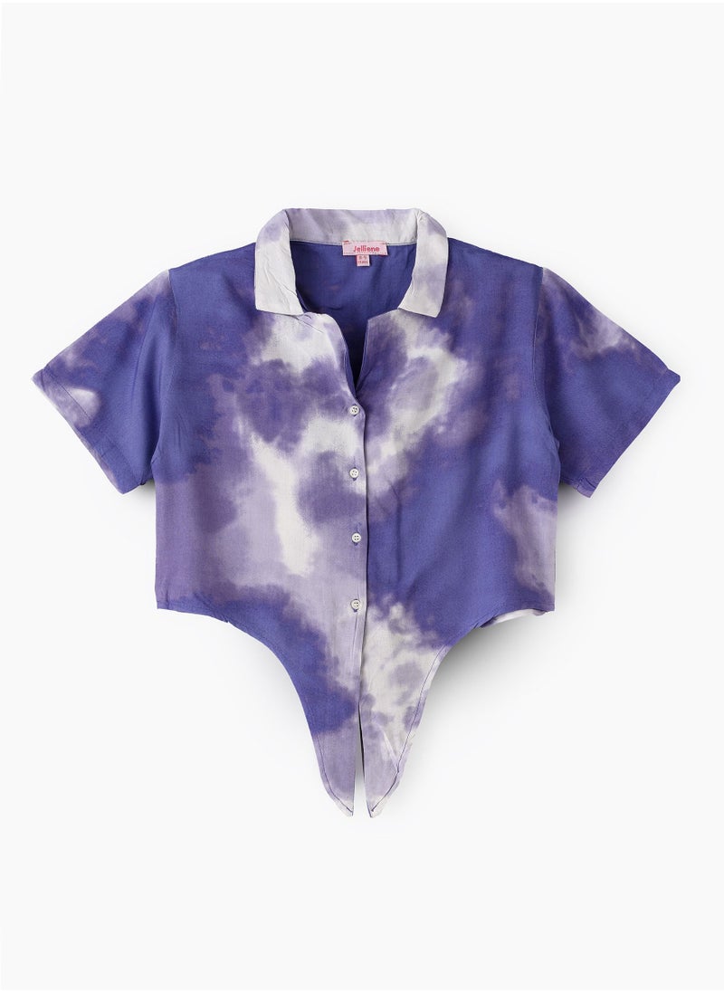 Jelliene Woven Dip Dye Top  - Image 1