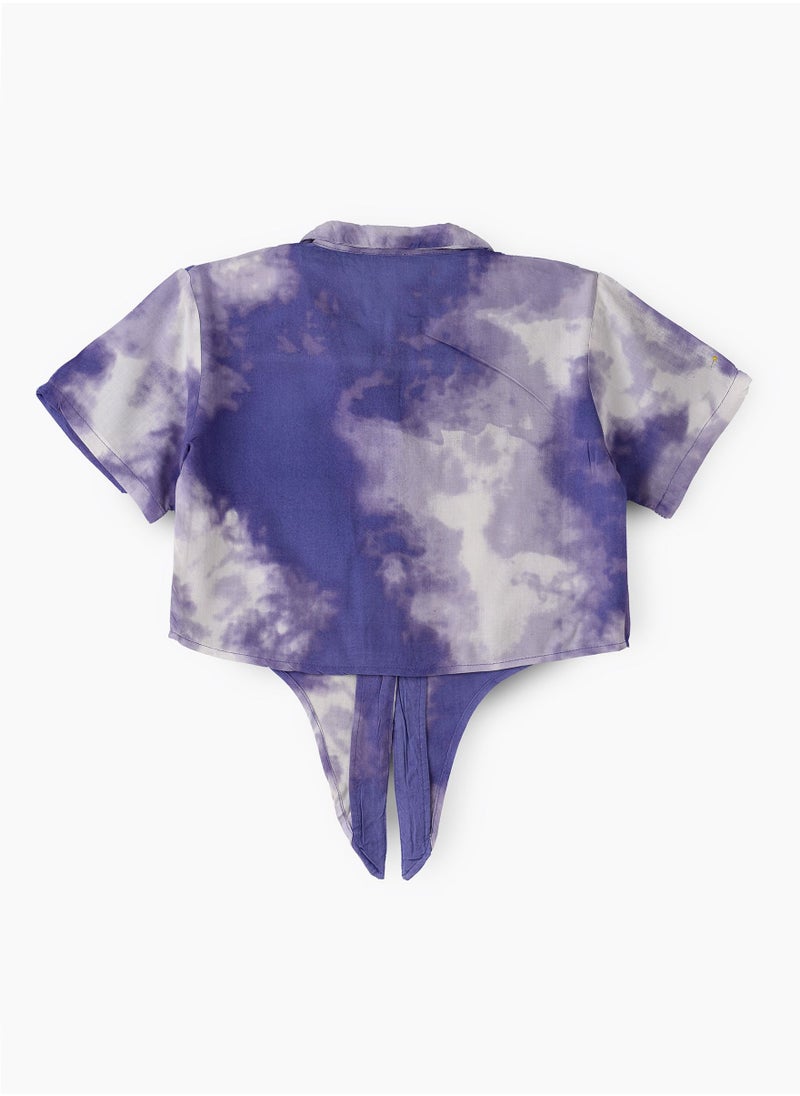 Jelliene Woven Dip Dye Top  - Image 2