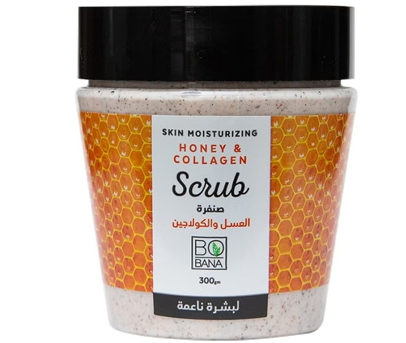 Bobana Scrub With Honey &Collagen , 300 gm - Image 1