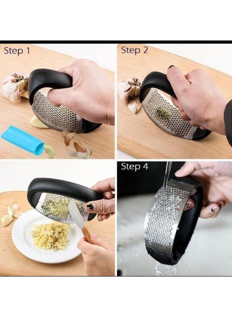 One Size long handle garlic masher and juicer - Image 2