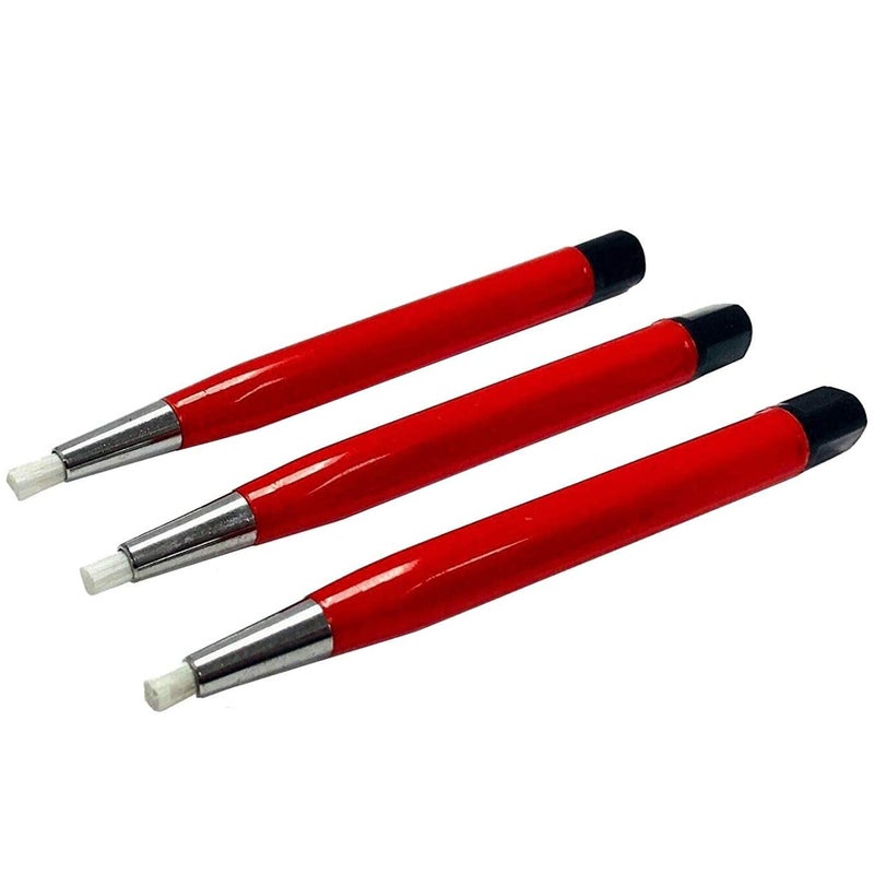 MegaCast Megacast Fiberglass Scratch Brush Pen - 3 Pack - Jewelry, Watch, Coin Cleaning, Electronic Applications, Removing Rust and Corrosion  - Image 1