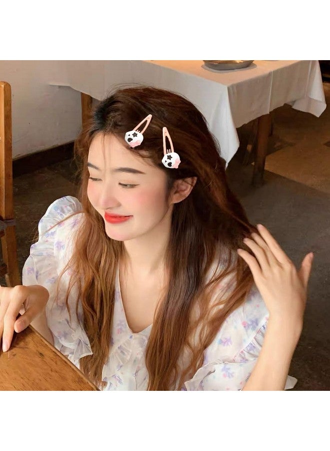 YangQian Halloween Costume Hair Accessories Clip Goth Skull Skeleton Hair Clips Barrettes For Girls Pink Halloween Decorative Hair Clips For Women Thick Hair 4Pcs Punk Hallowmas Party Prom Cosplay Hair Clips - Image 5