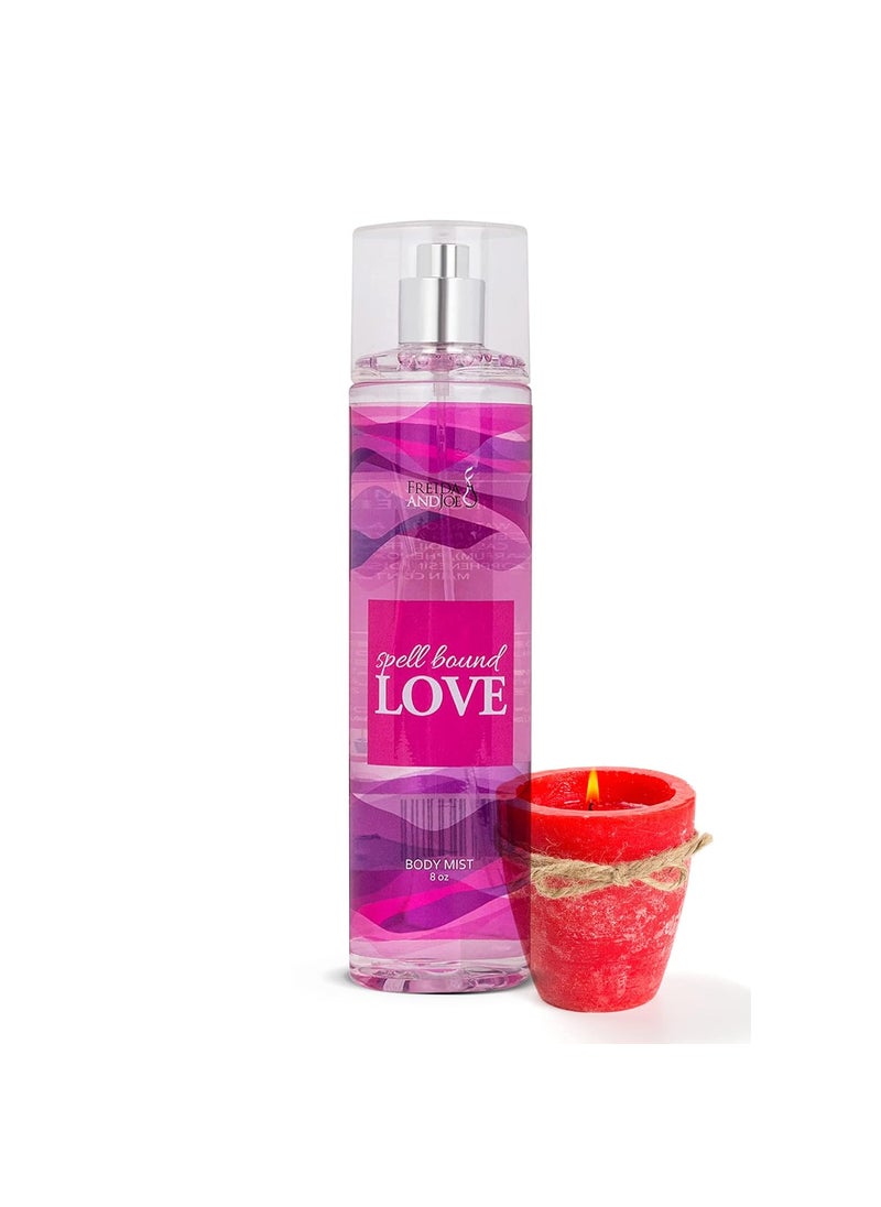 Freida and Joe - Spell Bound Love Body Spray for Women Luxury 8 oz Perfume Fragrance Mist & Sprays, Romantic Scented Gifts & Presents, Fine Mist Spray Bottle Valentines Gift for Women - Image 1