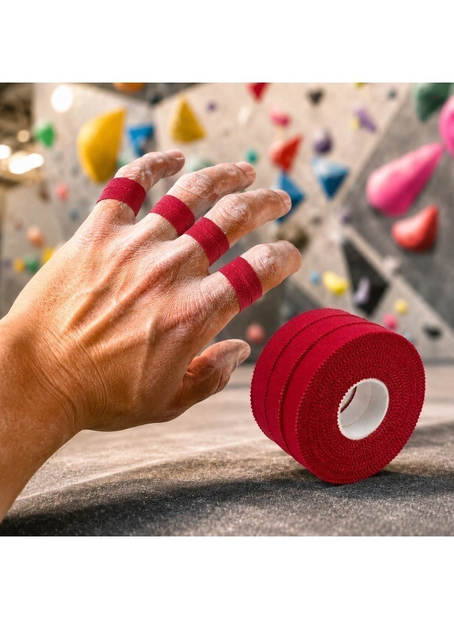 Munyee Hua 3 Rolls Athletic Finger Tape, Latex-Free Skin-Friendly Finger Wrap Tape 1.25 cm x 13.7 m, Extra Strong Adhesive Sports Tape for Finger Support, Hand Grip, Joint Protection, Climbing, Football, Gym, Weightlifting, Padel, Tennis and Volleyball - Image 4