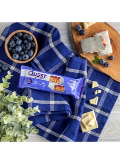 QUEST NUTRITION Crispy Blueberry Cobbler Hero Protein Bar, 16g Protein, 1g Sugar, 3g Net Carb, Gluten Free, Keto Friendly, 12 Count  - Image 4