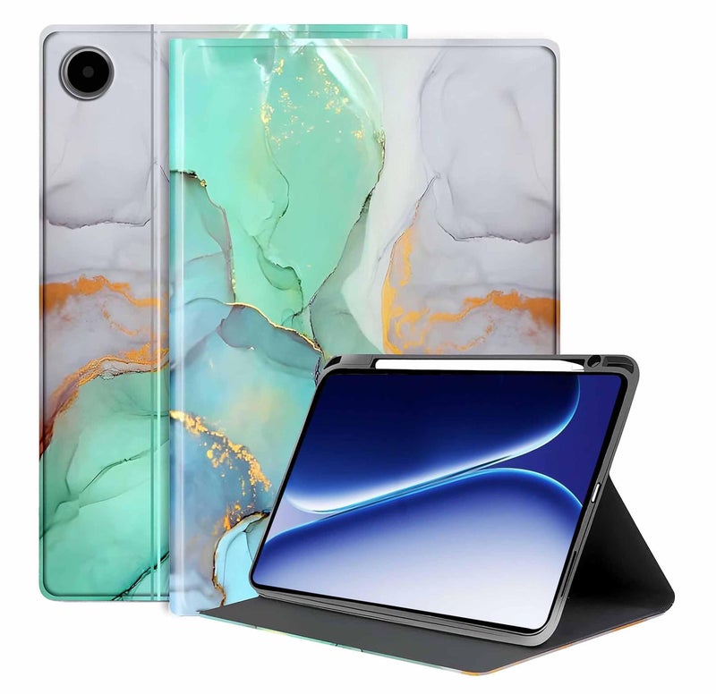 ProElite Book Case Cover for OnePlus Pad Go 2 12.1 inch,Smart flip case Book Cover for OnePlus Pad Go 2 12.1 inch Tablet with Pen Holder, Marble Green - Image 1