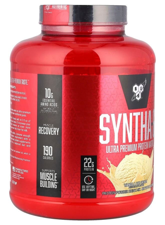 BSN Syntha-6® Ultra Premium Protein Matrix Vanilla Ice Cream 5 lb (2.27 kg) - Image 2