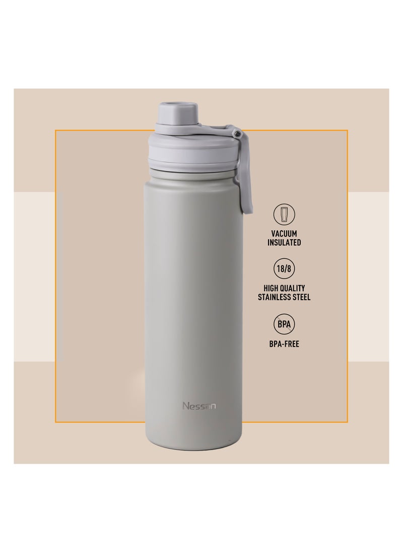 720 ml Travel Flask – Double Wall Insulated Stainless Steel Vacuum Bottle For Hot And Cold Beverages - Beige - pzsku/Z20A309EA3B29C9D07460Z/45/_/1740114464/53f9576b-d6a6-4b4b-b45d-94cff63893c8