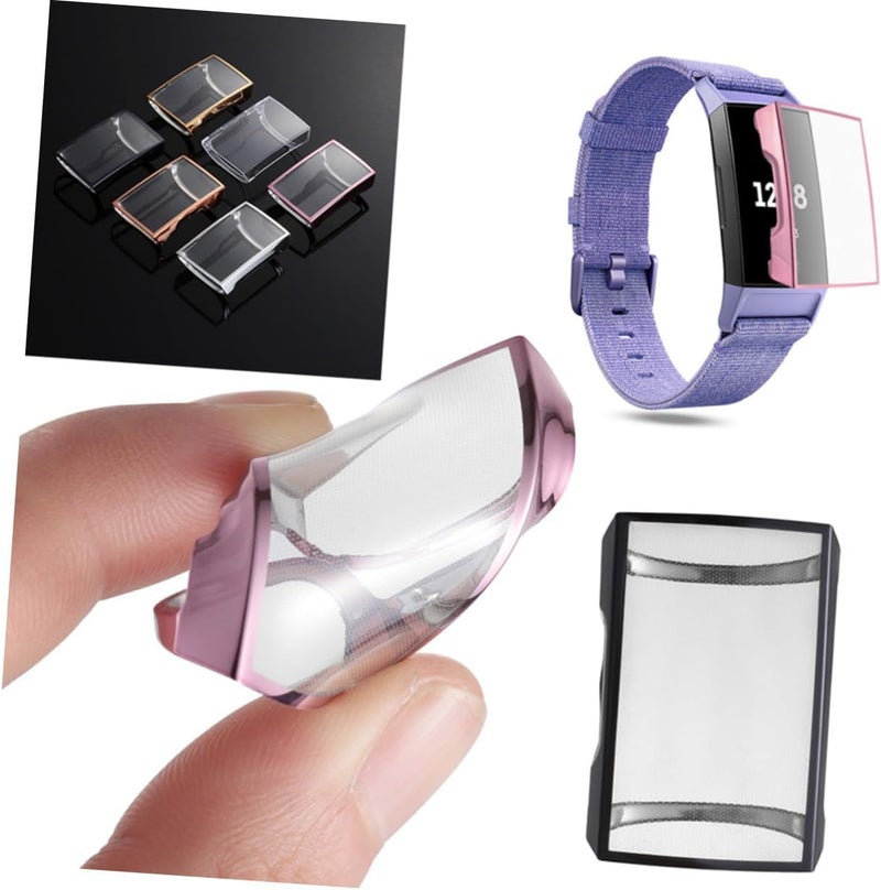 POPETPOP TPU Watch Protective Case for Charge Series Lightweight Anti-Scratch Dustproof Cover Thin Flexible Golden Protector - Image 4