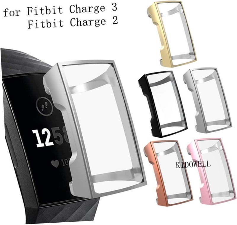 POPETPOP TPU Watch Protective Case for Charge Series Lightweight Anti-Scratch Dustproof Cover Thin Flexible Golden Protector - Image 3