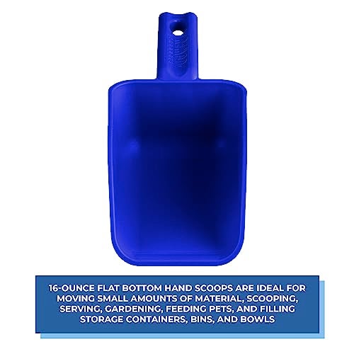 Remco Vikan Remco 63003 Color-Coded Plastic Hand Scoop - BPA-Free Food-Safe Kitchen Utensils, Restaurant and Food Service Supplies, 16 oz, Blue - Image 3
