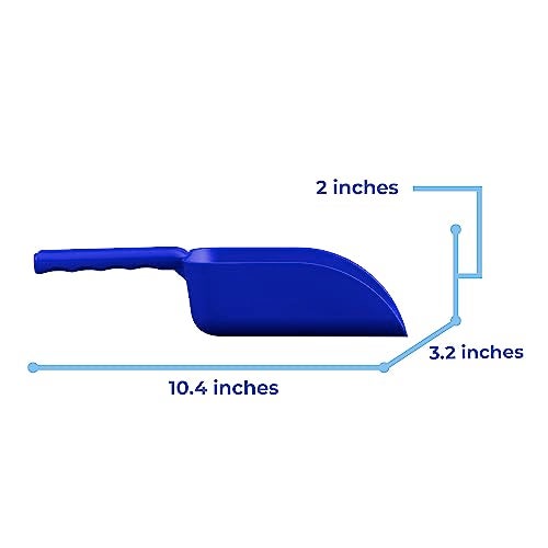 Remco Vikan Remco 63003 Color-Coded Plastic Hand Scoop - BPA-Free Food-Safe Kitchen Utensils, Restaurant and Food Service Supplies, 16 oz, Blue - Image 2